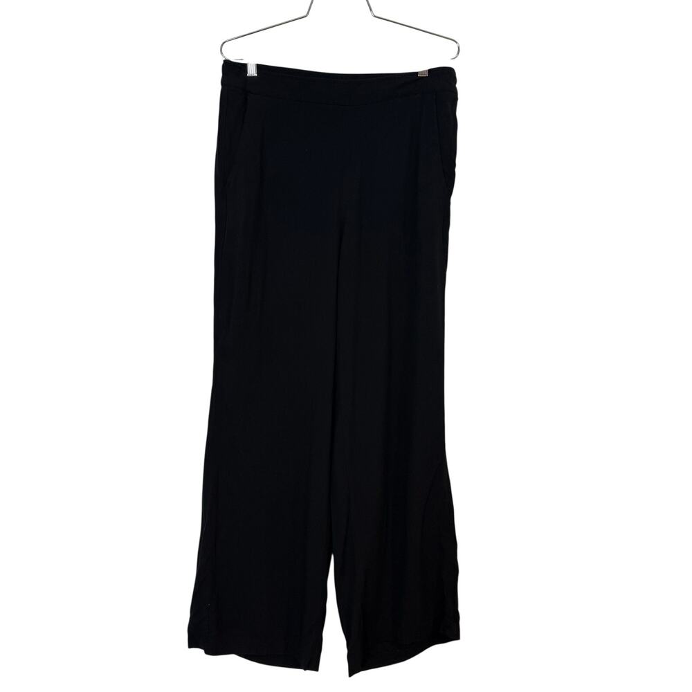 Old Navy Playa Wide Leg Comfort Waistband Black Pants Size L - Picture 2 of 10